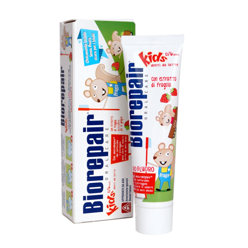 Купить Biorepair Детская зубная паста Junior Kids Strawberry от 0 до 6 лет, 50 мл (Biorepair, Детская гамма), Италия