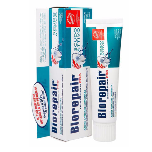 Биорепейр Pro Scudo Active Shield Активная защита эмали зубов 75 мл (Biorepair, Ежедневная забота) фото 6