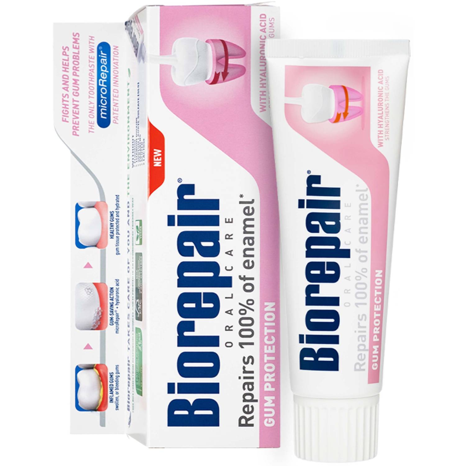 Biorepair Зубная паста для защиты десен Gum Protection, 75 мл (Biorepair, Ежедневная забота)