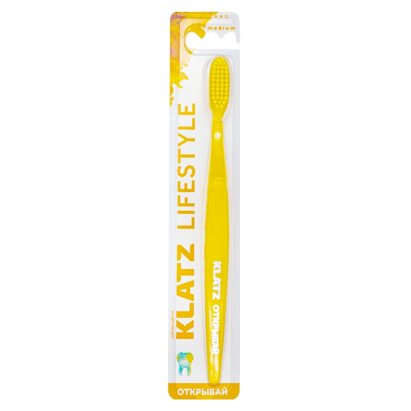Клатц Щетка зубная для взрослых средняя, 1 шт (Klatz, Lifestyle) фото 4