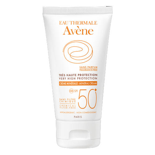 Авен Солнцезащитный крем SPF 50 с минеральным экраном 50 мл (Avene, Suncare) фото 0