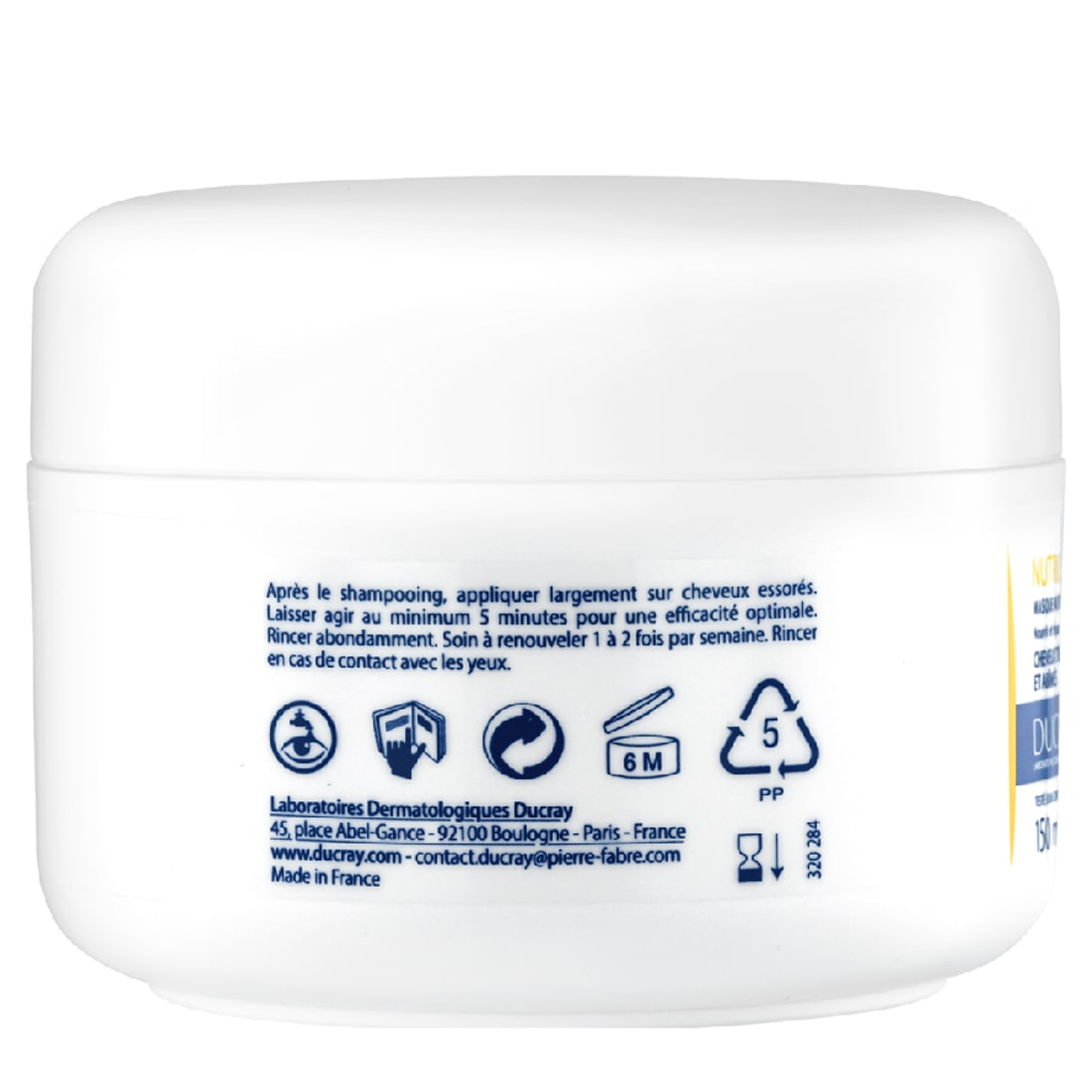 Дюкрэ Сверхпитательная маска для сухих волос, 150 мл (Ducray, Nutricerat) Дюкрэ Сверхпитательная маска для сухих волос, 150 мл (Ducray, Nutricerat) фото 3