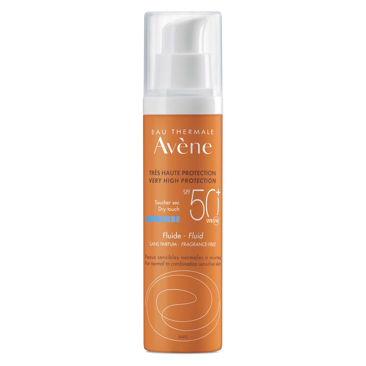 Авен Солнцезащитный флюид SPF 50 без отдушек, 50 мл (Avene, Suncare) фото 0