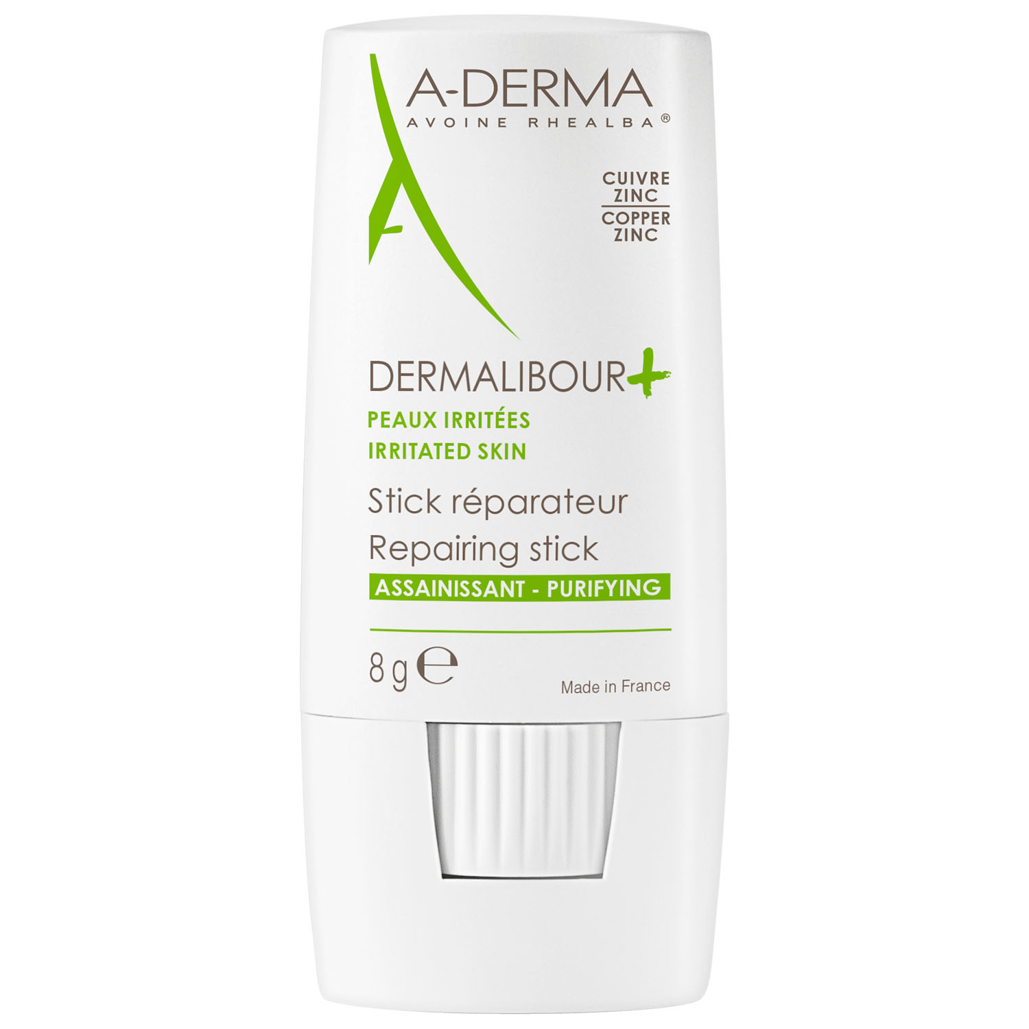 Адерма Восстанавливающий стик для лица и тела 0+, 8 г (A-Derma, Dermalibour+) фото 0