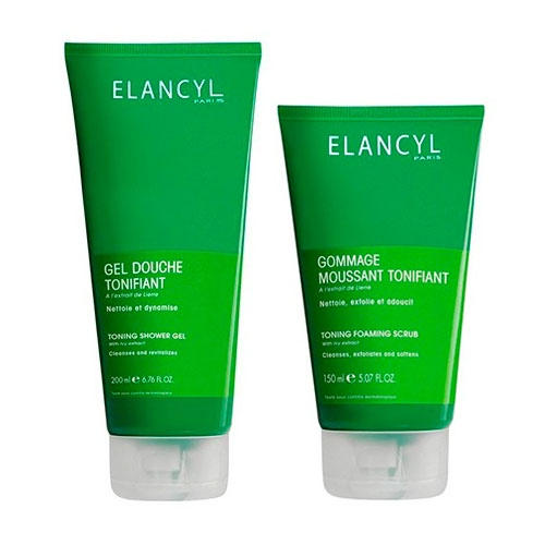 Набор Тонизирующий гель для душа 200 мл Скраб для тела 150 мл (Elancyl, Elancyl Beauty) галеник элансиль