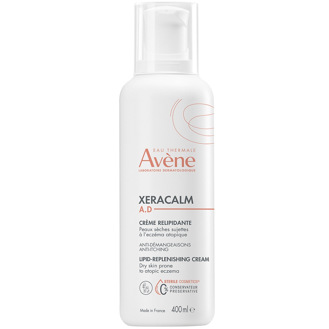 Avene Xeracalm A.D. Крем липидо-восполняющий, 400 мл (Avene, Xeracalm)