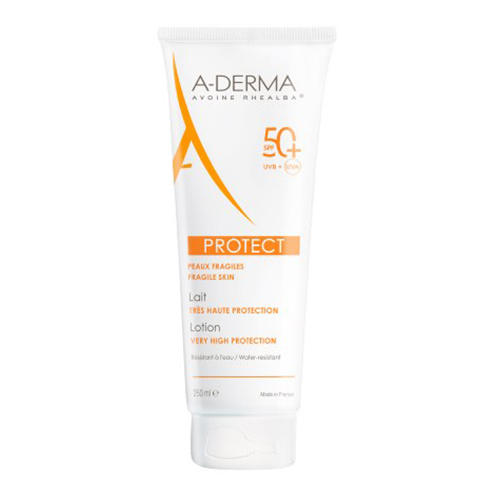 Адерма Солнцезащитный лосьон с высокой степенью защиты SPF 50+, 250 мл (A-Derma, Protect) фото 0