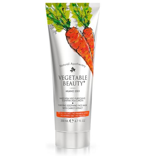 Веджетебл Бьюти Маска для лица очищающая успокаивающая с экстрактом моркови, 200 мл (Vegetable Beauty, Vegetable beauty) фото 0