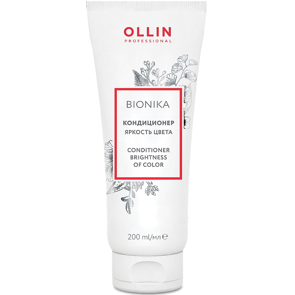 Ollin Professional Кондиционер для окрашенных волос Яркость цвета, 200 мл (Ollin Professional, Bionika)