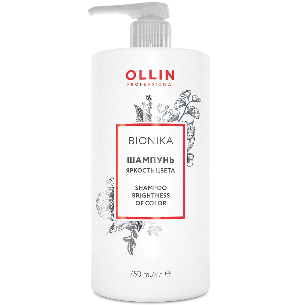 Ollin Professional Шампунь для окрашенных волос Яркость цвета, 750 мл (Ollin Professional, Bionika) шампунь для окрашенных волос яркость цвета ollin professional bionika 750 мл