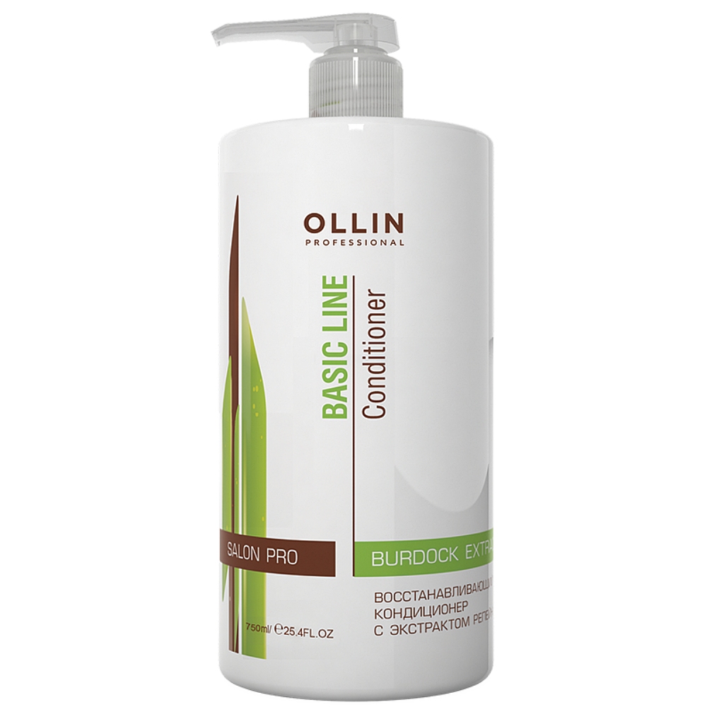 Оллин Професионал Восстанавливающий кондиционер с экстрактом репейника, 750 мл (Ollin Professional, Basic Line) фото 1