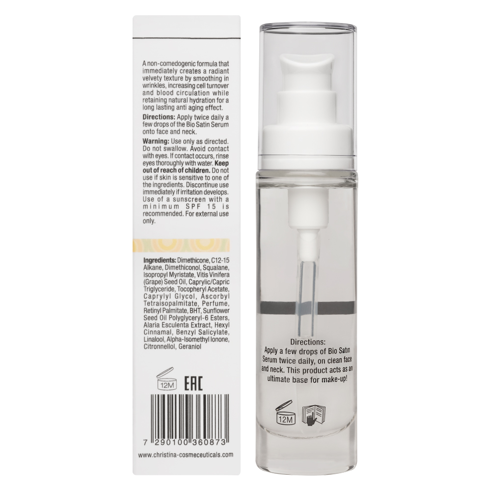 Кристина Сыворотка «Био-Сатин», 30 мл (Christina, Препараты общей линии) Кристина Сыворотка «Био-Сатин», 30 мл (Christina, Препараты общей линии) фото 2