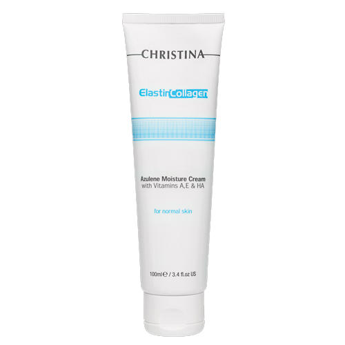 Кристина Elastin Collagen Azulene Moisture Cream Увлажняющий азуленовый крем с коллагеном 100 мл (Christina, Fresh) фото 2