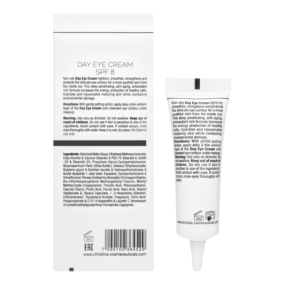 Кристина Дневной крем для кожи вокруг глаз с SPF 8, 30 мл (Christina, Wish) фото 2