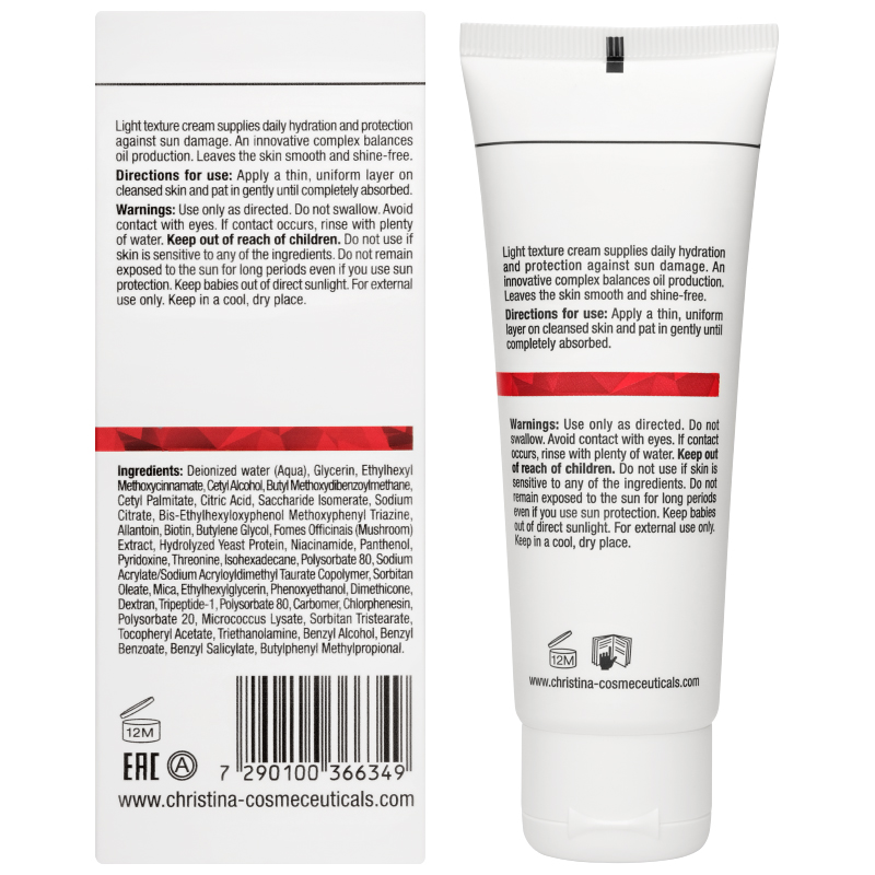 Кристина Матирующий защитный крем SPF 15, 75 мл (Christina, Comodex) фото 2