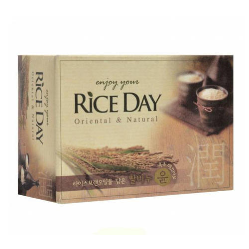 СиДжей Лайон Riceday Мыло туалетное с экстрактом рисовых отрубей 100 г (Cj Lion, Мыло Cj Lion) фото 0