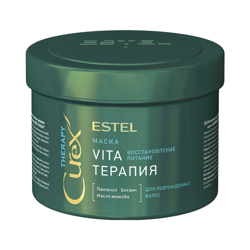 Estel Маска для повреждённых волос Vita-терапия Therapy, 500 мл (Estel, Curex) маска для волос estel professional маска vita терапия для повреждённых волос curex therapy
