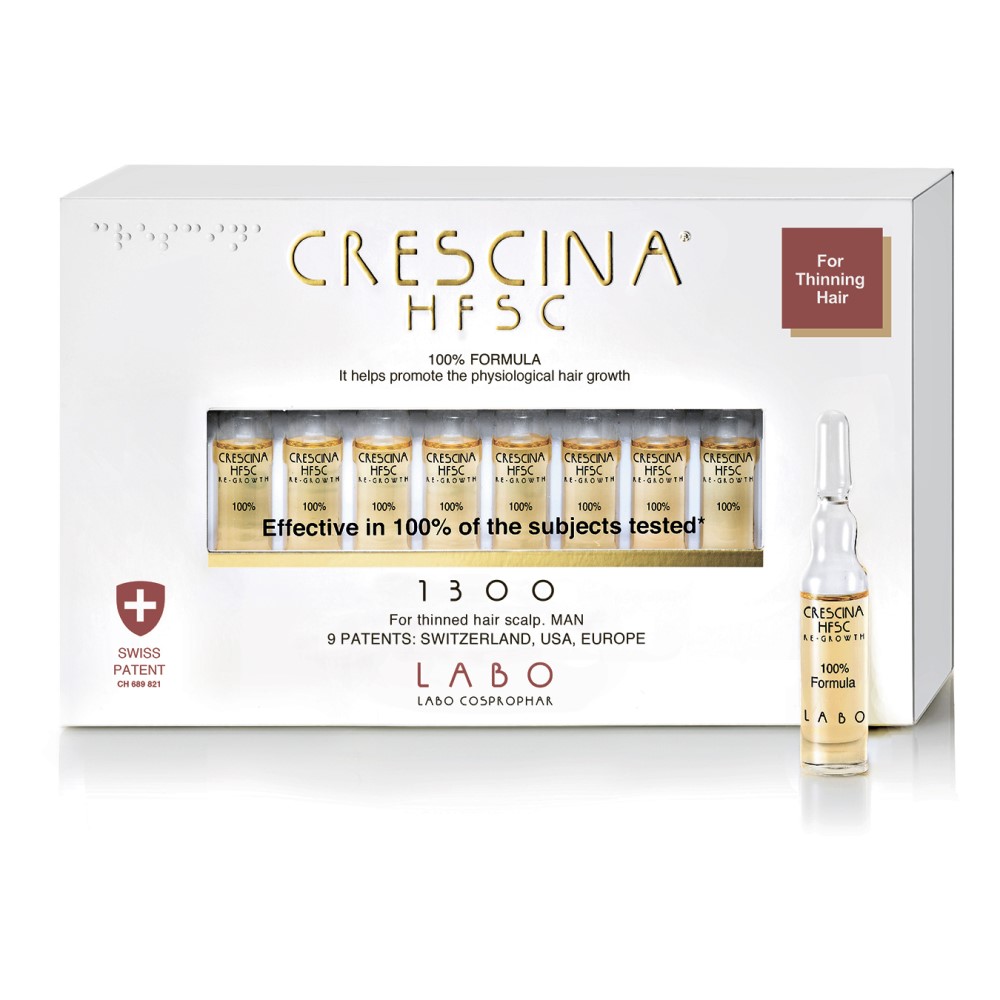 Кресцина 1300 Лосьон для стимуляции роста волос для мужчин №40 (Crescina, Crescina 1300) фото 0