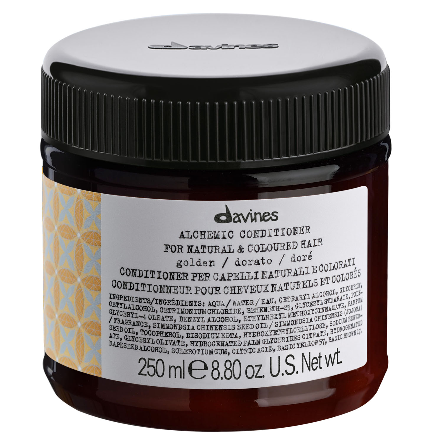 Davines Кондиционер для волос (золотой) Conditioner For Natural And Coloured Hair (golden), 250 мл (Davines, Alchemic) кондиционер для натуральных и окрашенных волос шоколад davines alchemic conditioner for natural and coloured hair chocolate 250 мл