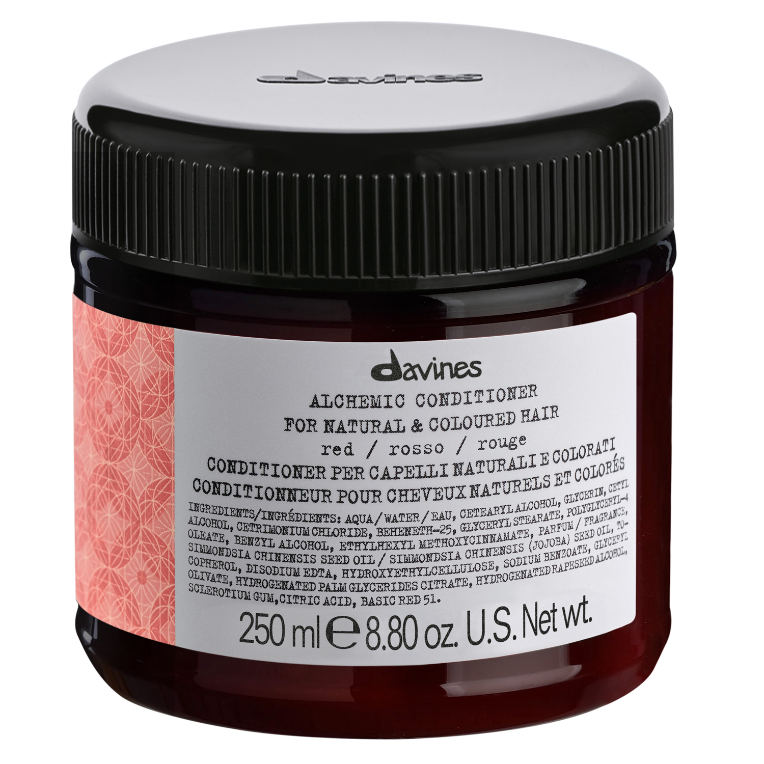 Davines Кондиционер для волос (красный) Conditioner For Natural And Coloured Hair (red), 250 мл (Davines, Alchemic) davines кондиционер для волос красный conditioner for natural and coloured hair red 250 мл davines alchemic