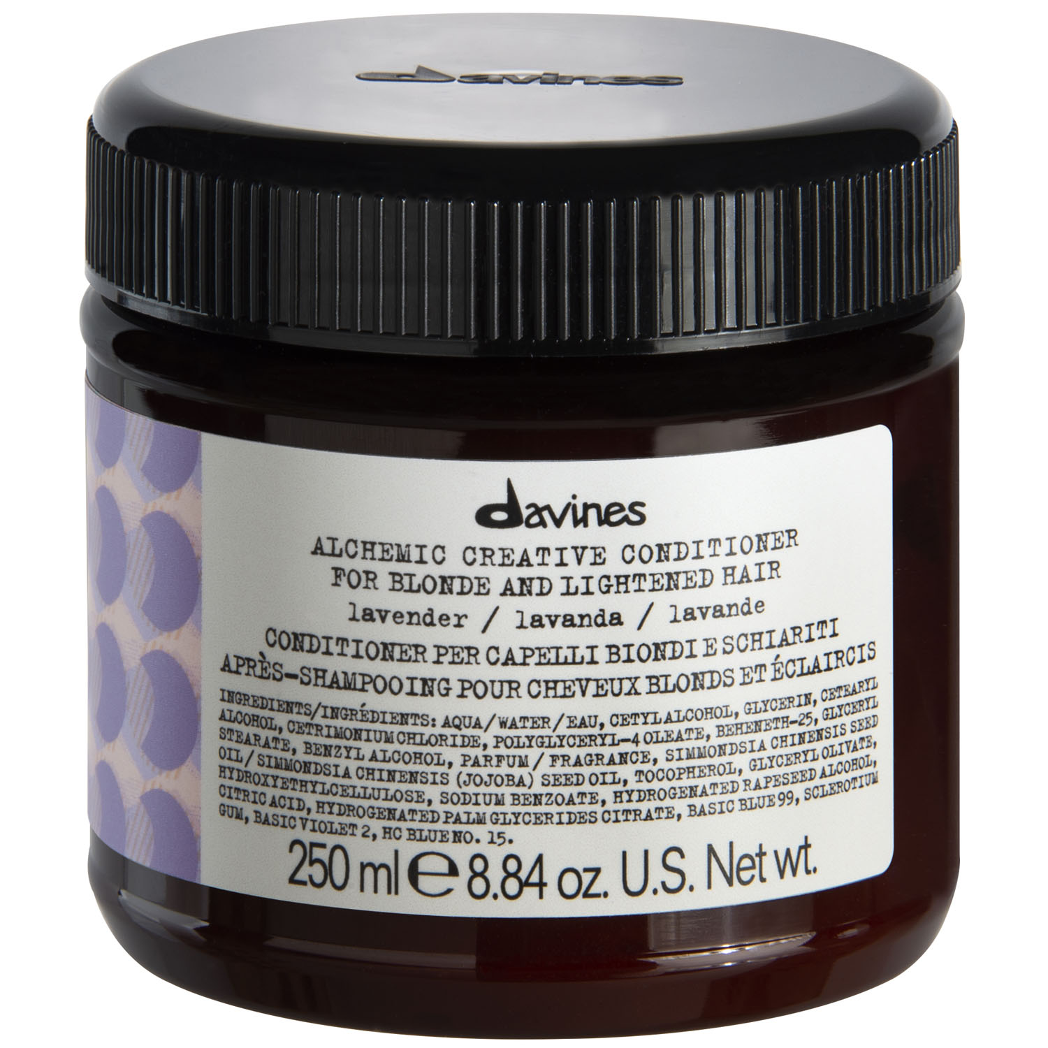 Davines Кондиционер для осветленных и натуральных волос (лавандовый) Creative Conditioner For Blond And Lightened Hair Lavender, 250 мл (Davines, Alchemic)