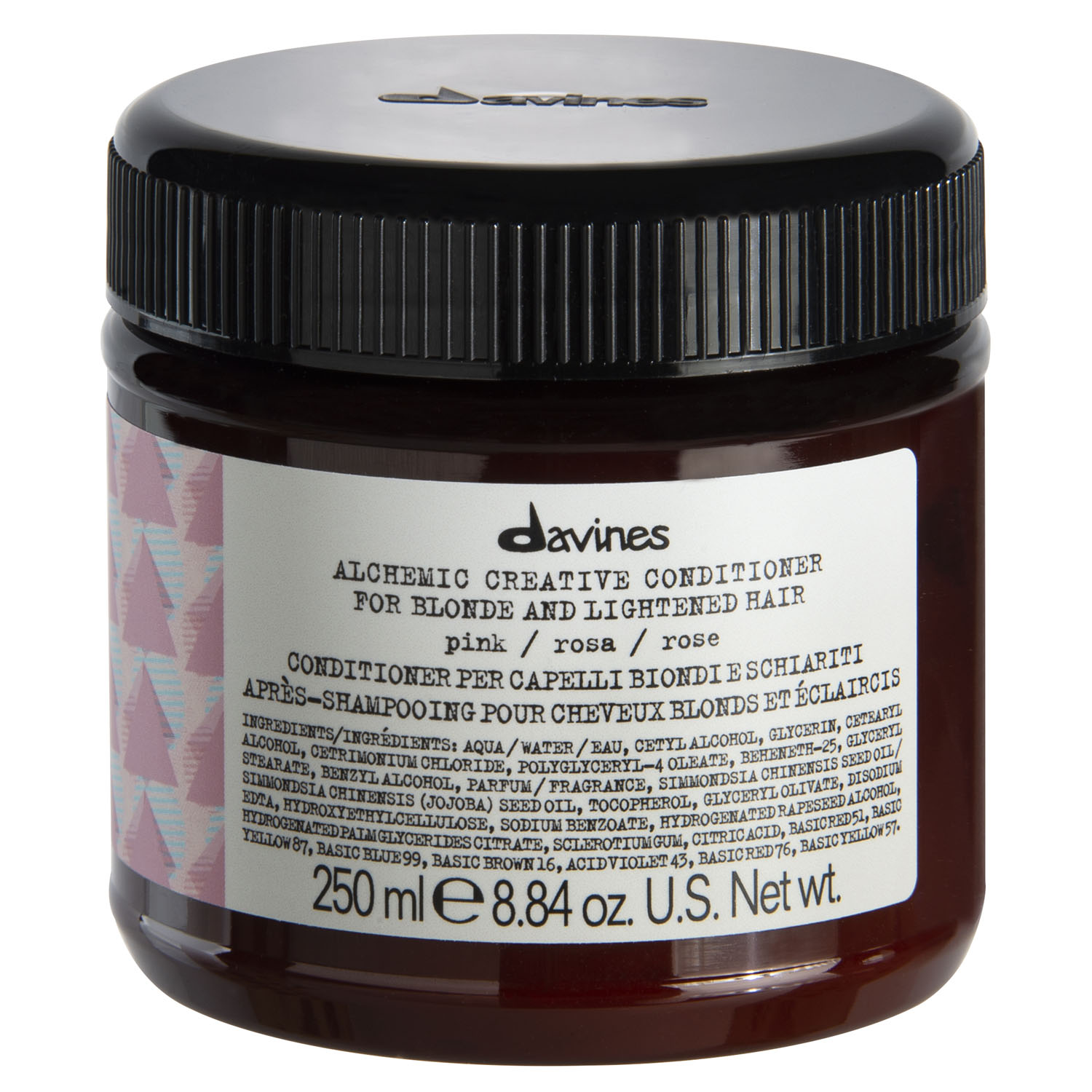 Davines Кондиционер для осветленных и натуральных волос (розовый) Creative Conditioner For Blond And Lightened Hair Pink, 250 мл (Davines, Alchemic)