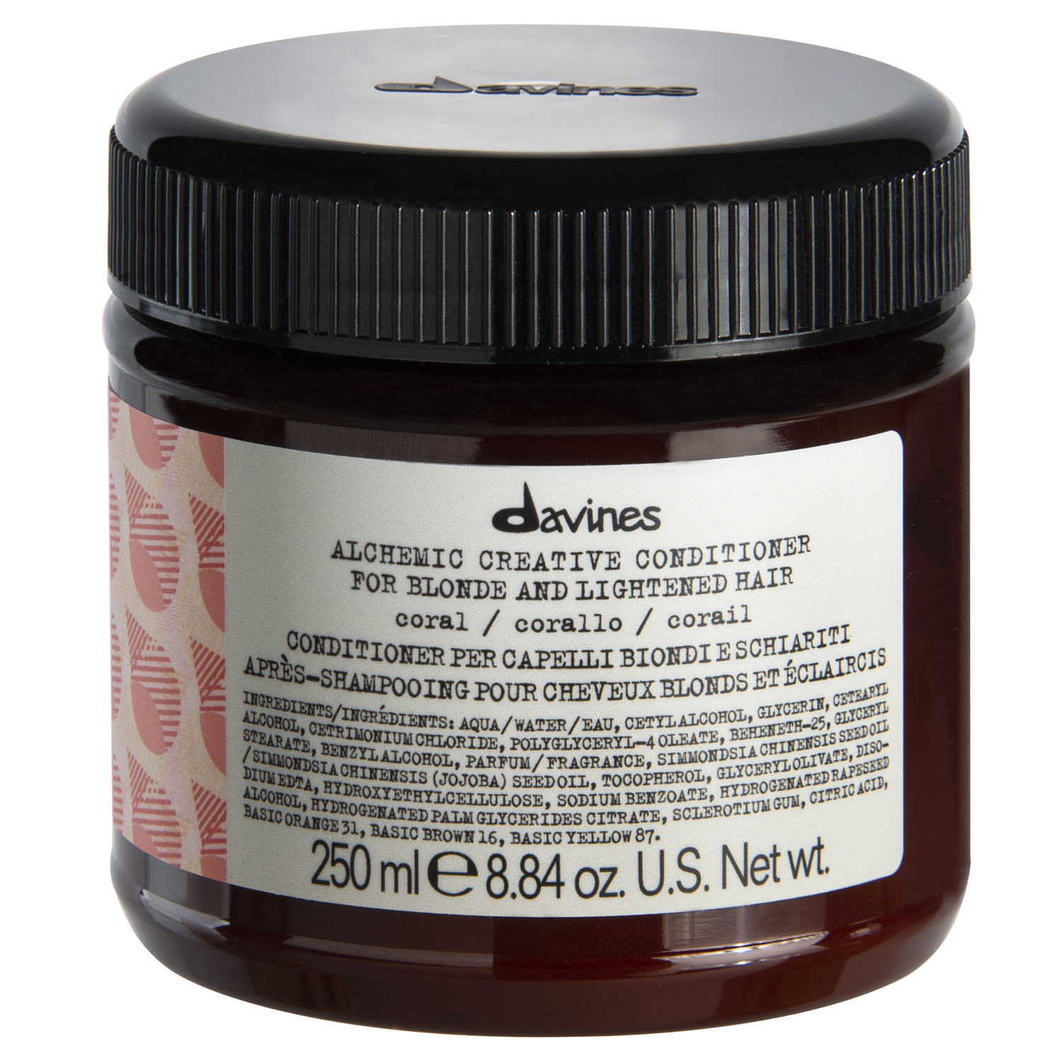 davines кондиционер для осветленных и натуральных волос розовый creative conditioner for blond and lightened hair pink 250 мл davines alchemic Davines Кондиционер для осветленных и натуральных волос (коралл, розовый) Creative Conditioner For Blond And Lightened Hair Coral, 250 мл (Davines, Alchemic)