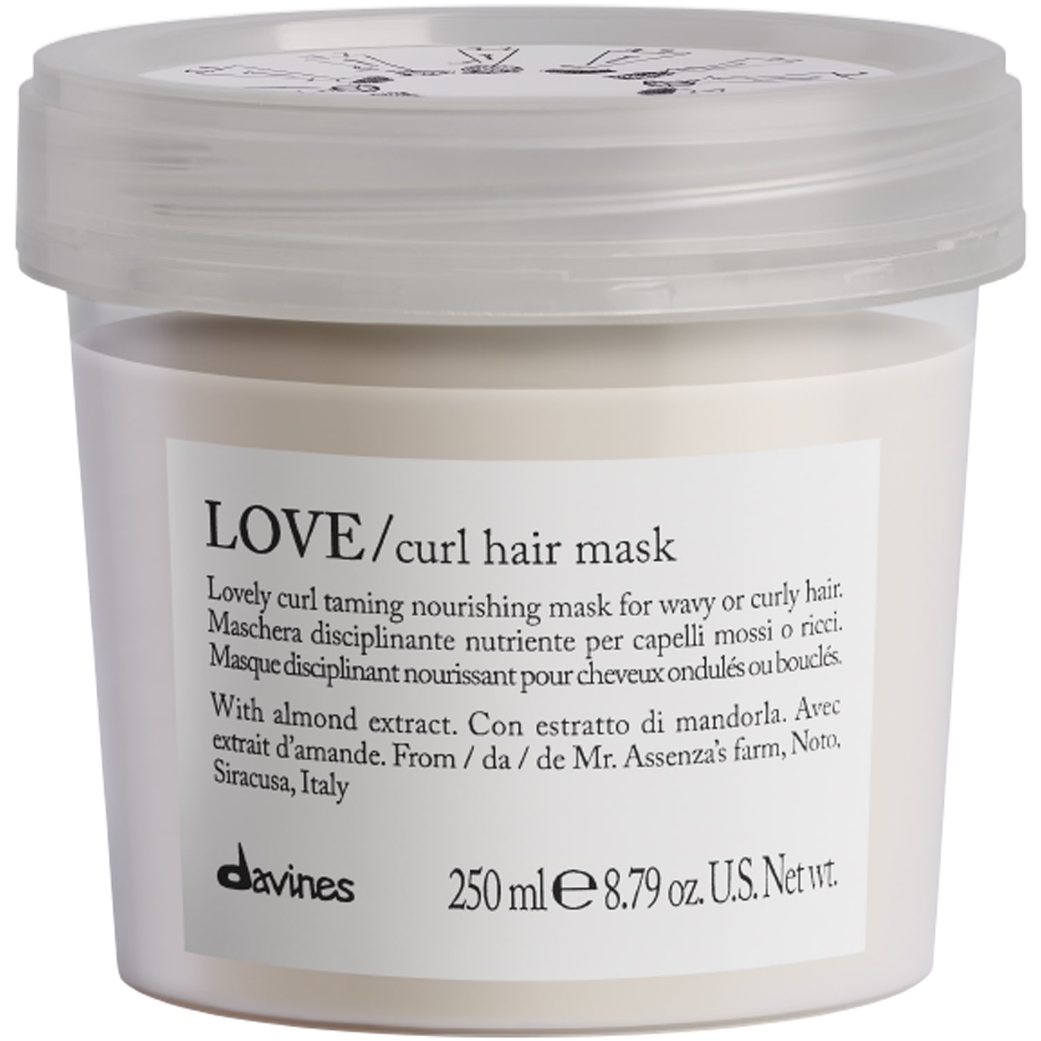 Davines Маска для усиления завитка Curl Hair Mask, 250 мл (Davines, Essential Haircare) davines контроллер завитка 150 мл davines essential haircare