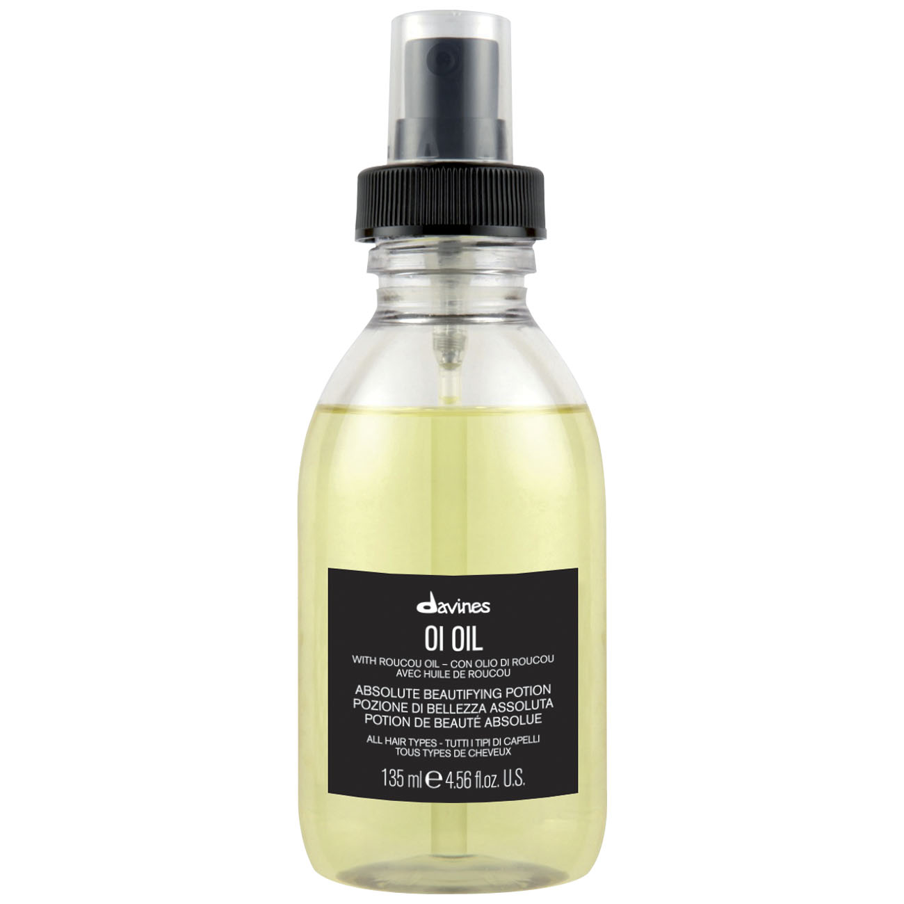 Davines Масло для абсолютной красоты волос Oil Absolute Beautifying Potion, 135 мл (Davines, OI) davines шампунь oi absolute beautifying 280 мл