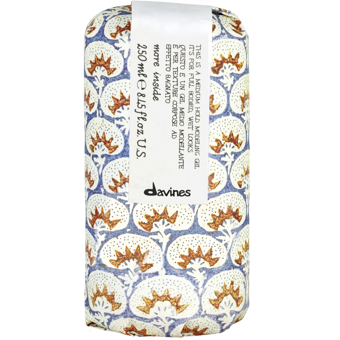 Давинес Гель для создания мокрого эффекта на волосах More Inside Medium Hold Modelling Gel, 250 мл (Davines, More Inside) фото 1