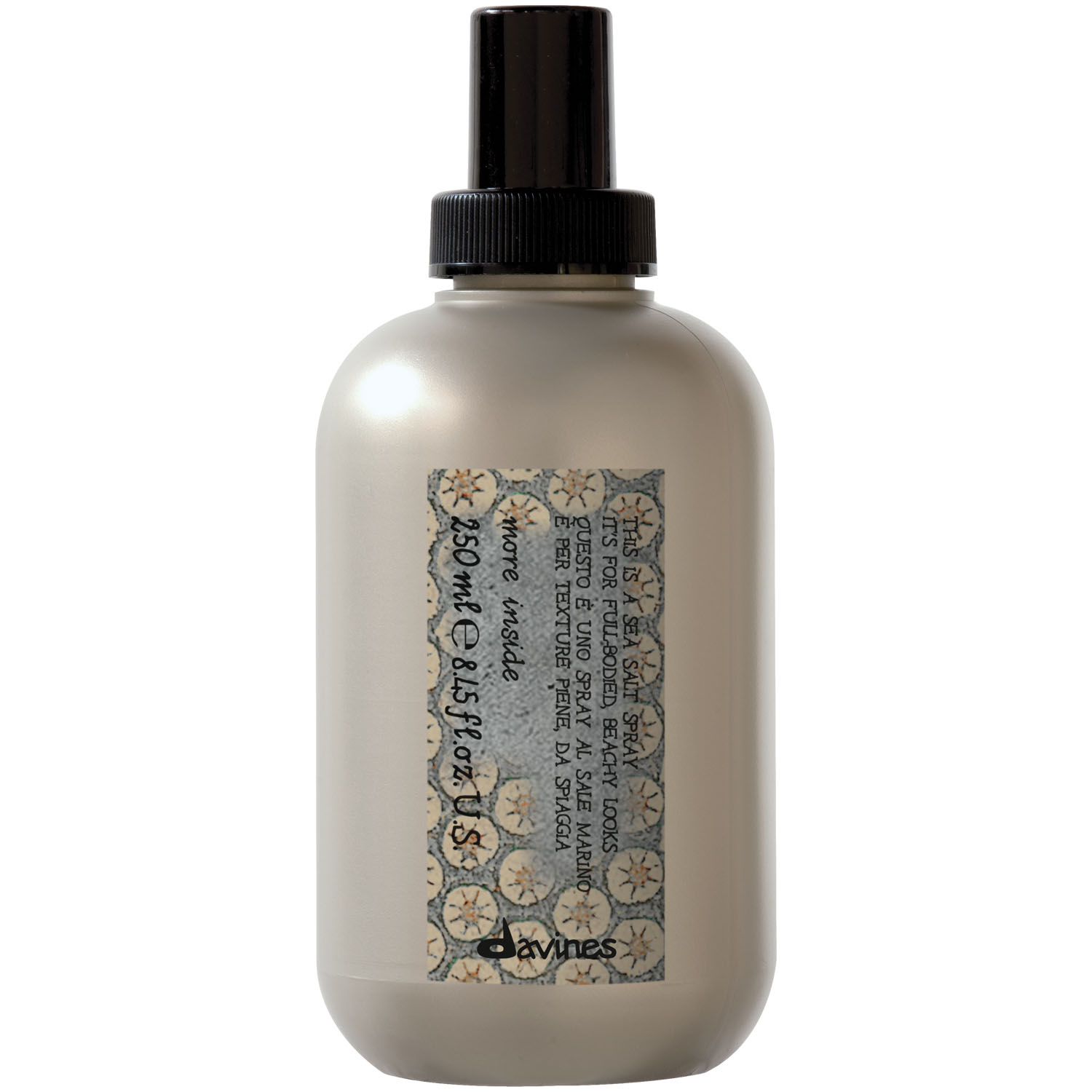 Davines Спрей для волос с морской солью More Inside Sea Salt Spray, 250 мл (Davines, More Inside) мерцающий спрей для исключительного блеска волос davines more inside shimmering mist 200 мл