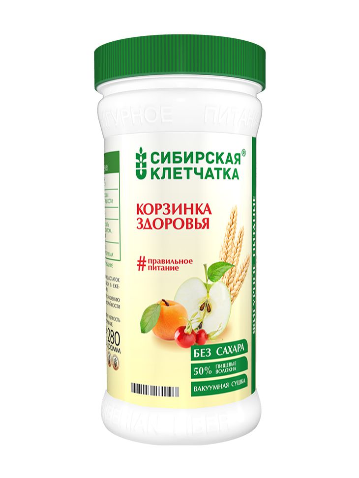  Сибирская клетчатка «Корзинка здоровья» 280 гр (Сибирская клетчатка, Сибирская клетчатка) фото 0
