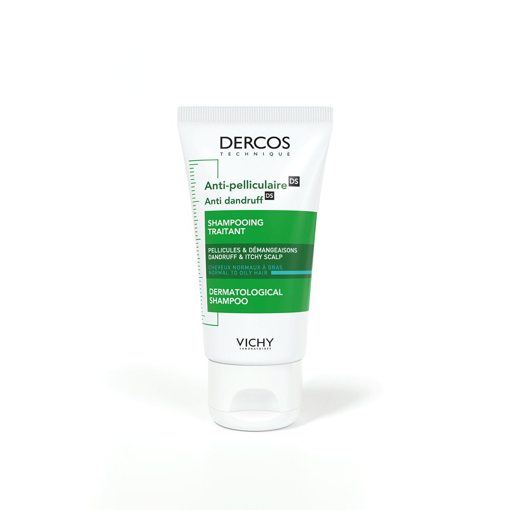 Виши Интенсивный шампунь-уход против перхоти для нормальной и жирной кожи головы, 50 мл (Vichy, Dercos) фото 1