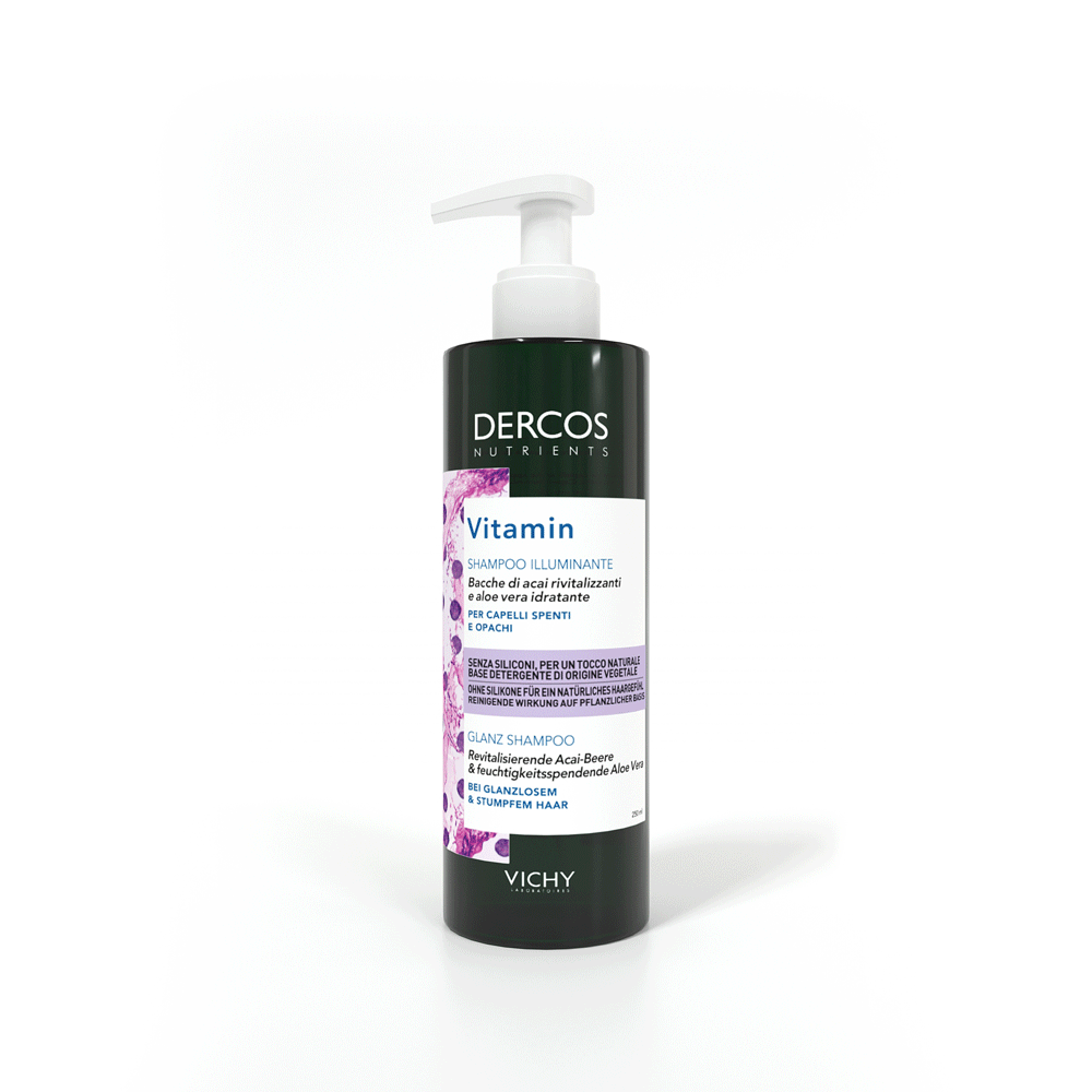 Виши Шампунь для блеска волос Vitamin, 250 мл (Vichy, Dercos Nutrients) Виши Шампунь для блеска волос Vitamin, 250 мл (Vichy, Dercos Nutrients) фото 1