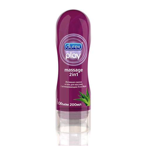 Дюрекс Play Massage Гель-смазка Алоэ Вера для массажа 200 мл (Durex, Гель-смазка) фото 0