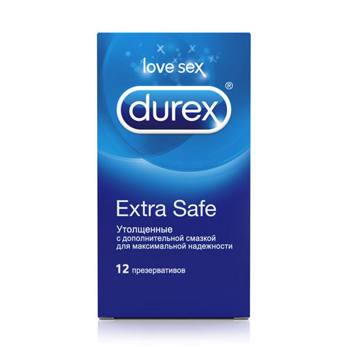 Durex Презервативы Extra Safe, 12 шт (Durex, Презервативы) презервативы durex extra safe утолщенные 12 шт