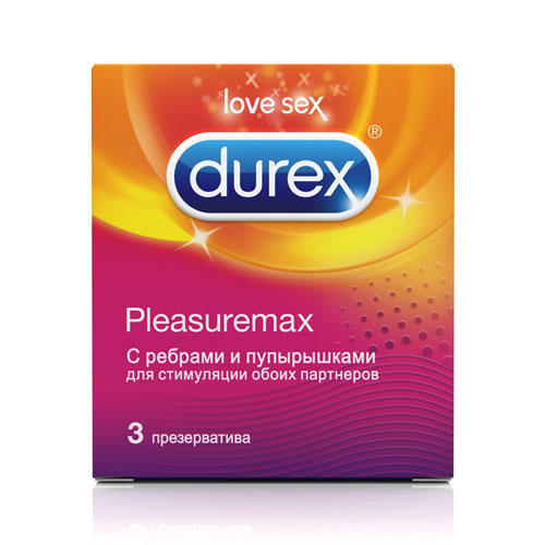 Durex Pleasuremax Презервативы №3 (Durex, Презервативы), Великобритания  - Купить