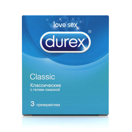 Durex Презервативы Classic, 3 шт (Durex, Презервативы) цена и фото