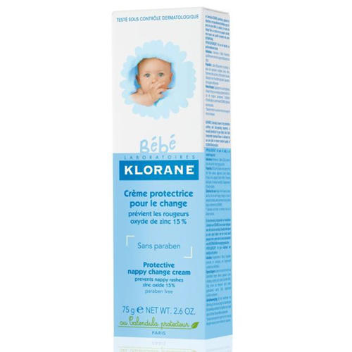 Klorane Крем защитный для смены подгузников 75 мл (Klorane, Klorane Bebe)