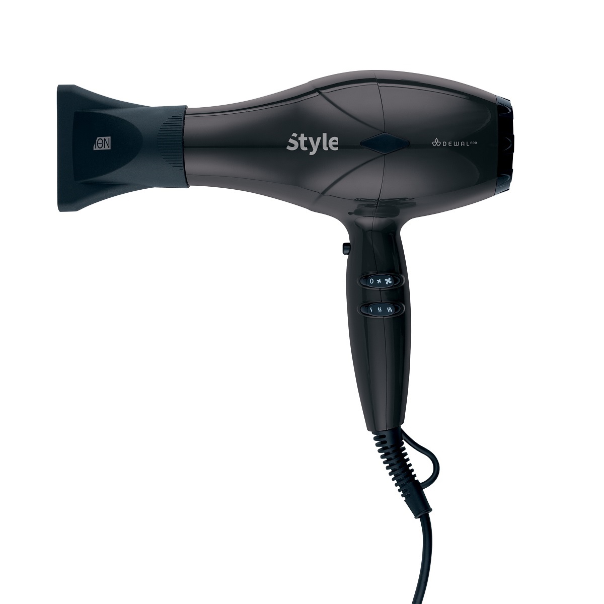 Деваль Про Классический фен Pro Style Black с диффузором, 2 насадки (Dewal Pro, Фены) фото 0