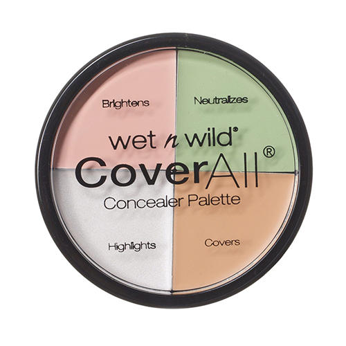 Wet-N-Wild Набор корректоров для лица (4 тона) Coverall Concealer Palette E61462, 34 г (Wet-N-Wild, Лицо)