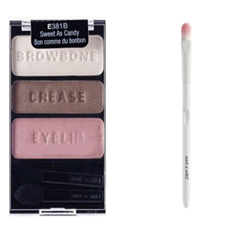 Вет энд Вайлд Набор тени е381 Color Icon + кисть в подарок е786, 1 шт (Wet n Wild, Глаза) фото 0
