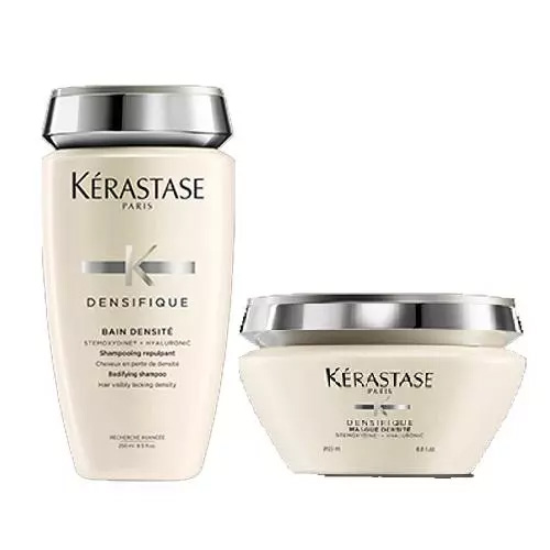 Kerastase Набор Плотность и сила: Денсифик Шампунь-Ванна для уплотнения волос 250 мл + Денсифик Маска для восстановления волос 200 мл (Kerastase, Densifique)