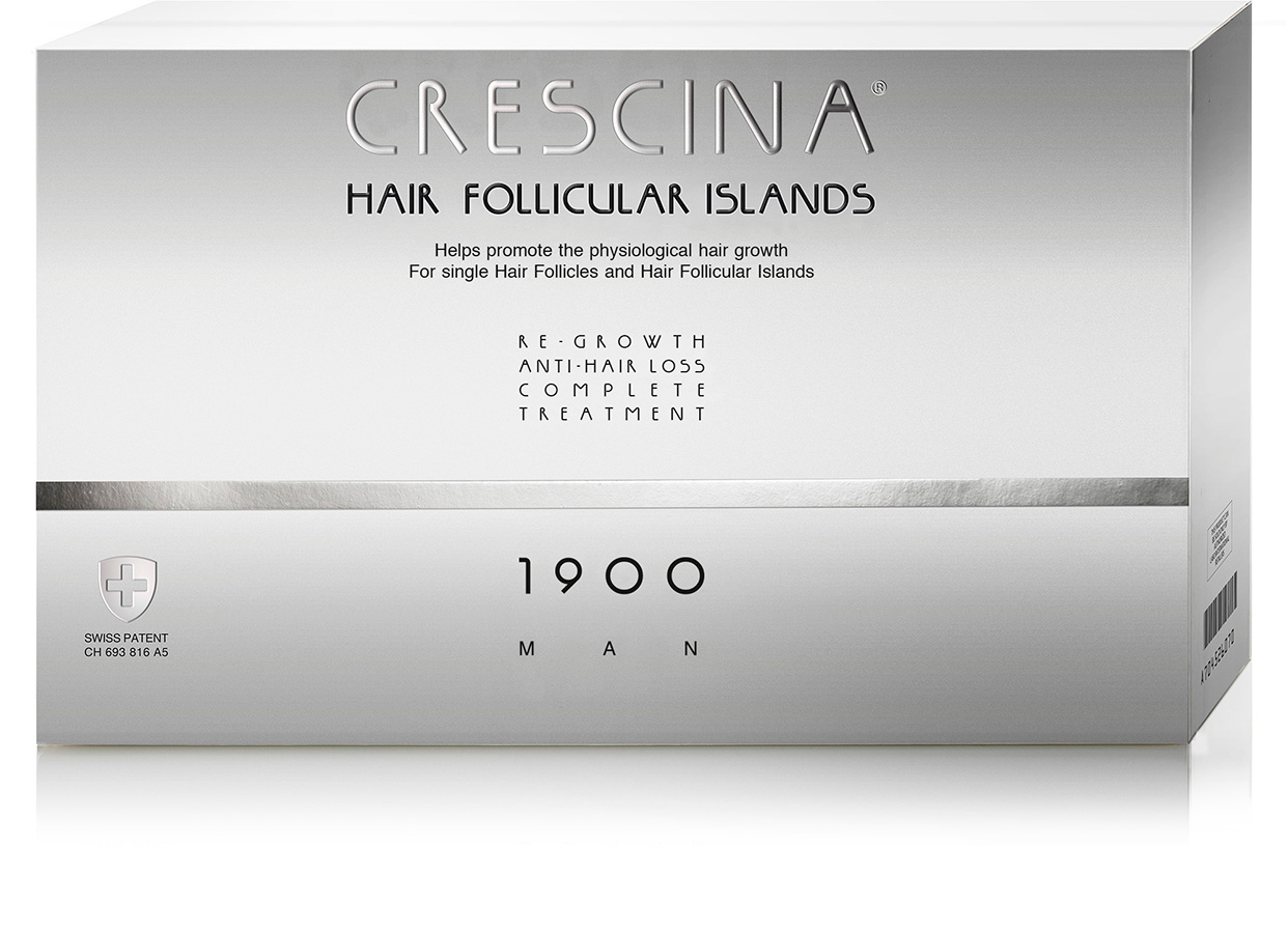 Кресцина Комплекс для мужчин Follicular Islands 1900 (лосьон для стимуляции роста волос №20 + лосьон против выпадения волос №20) (Crescina, Crescina 1900) фото 0