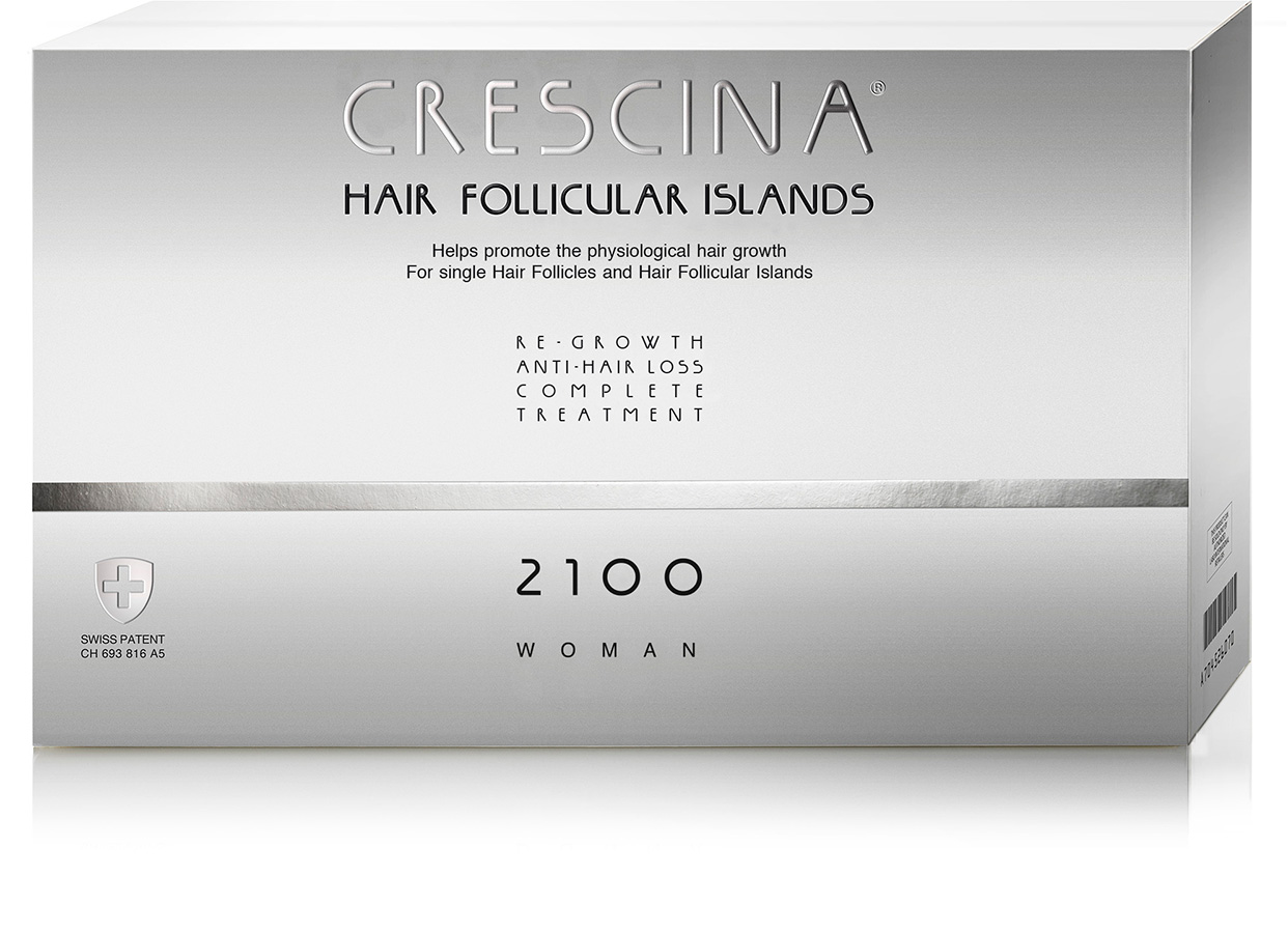 Кресцина Комплекс для женщин Follicular Islands 2100 (лосьон для стимуляции роста волос №20 + лосьон против выпадения волос №20) (Crescina, Crescina 2100) фото 0
