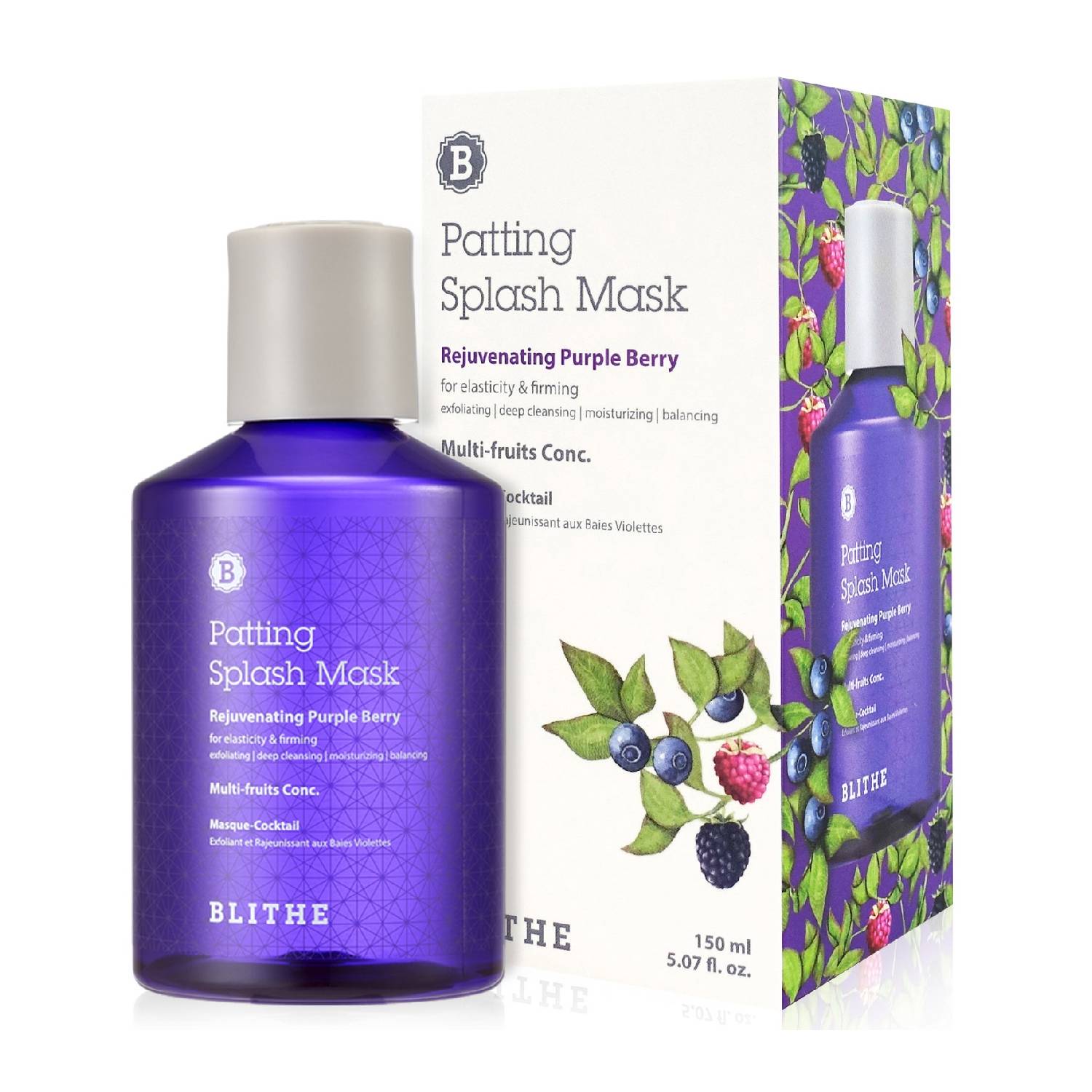 Блайт Сплэш-маска омолаживающая «Омолаживающие ягоды» Rejuvenating Purple Berry, 150 мл (Blithe, Patting Splash) фото 5
