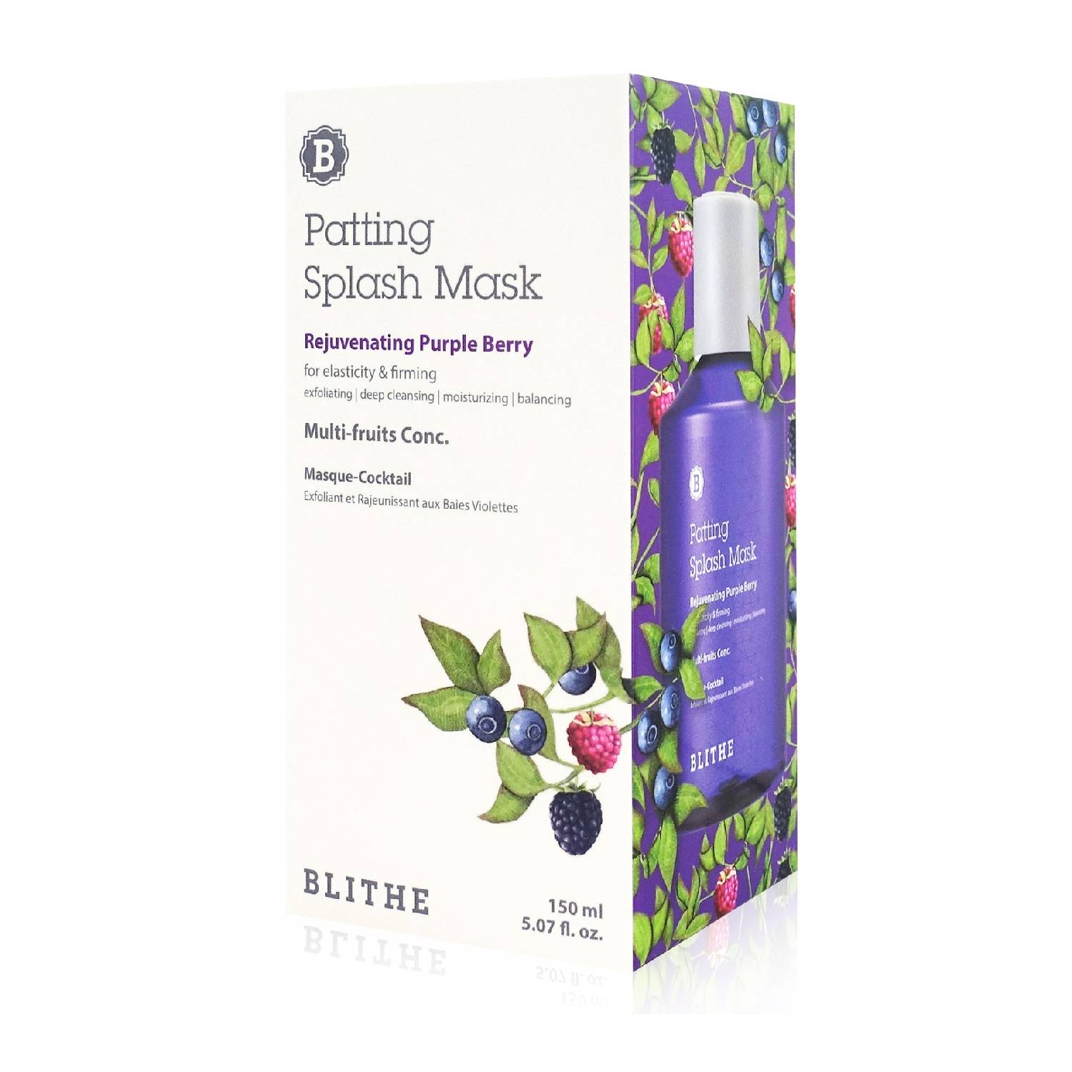 Блайт Сплэш-маска омолаживающая «Омолаживающие ягоды» Rejuvenating Purple Berry, 150 мл (Blithe, Patting Splash) фото 7