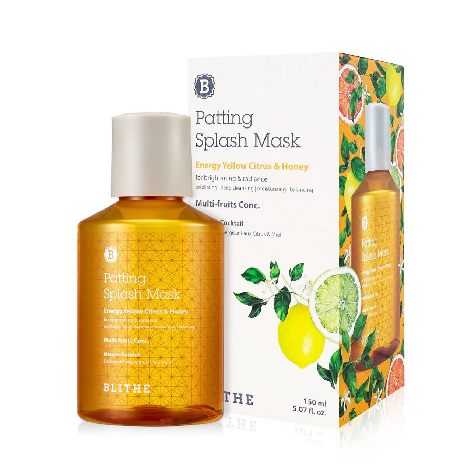 Блайт Сплэш-маска для сияния «Энергия цитрус и мед» Mask Energy Yellow Citrus & Honey, 150 мл (Blithe, Patting Splash) Блайт Сплэш-маска для сияния «Энергия цитрус и мед» Mask Energy Yellow Citrus & Honey, 150 мл (Blithe, Patting Splash) фото 4