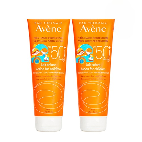Avene Детское солнцезащитное молочко для чувствительной кожи SPF50, 2х250 мл (Avene, Suncare)