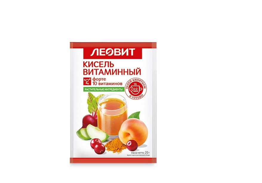 Леовит Кисель витаминный, пакет 20 г (Леовит, Леовит) фото 0